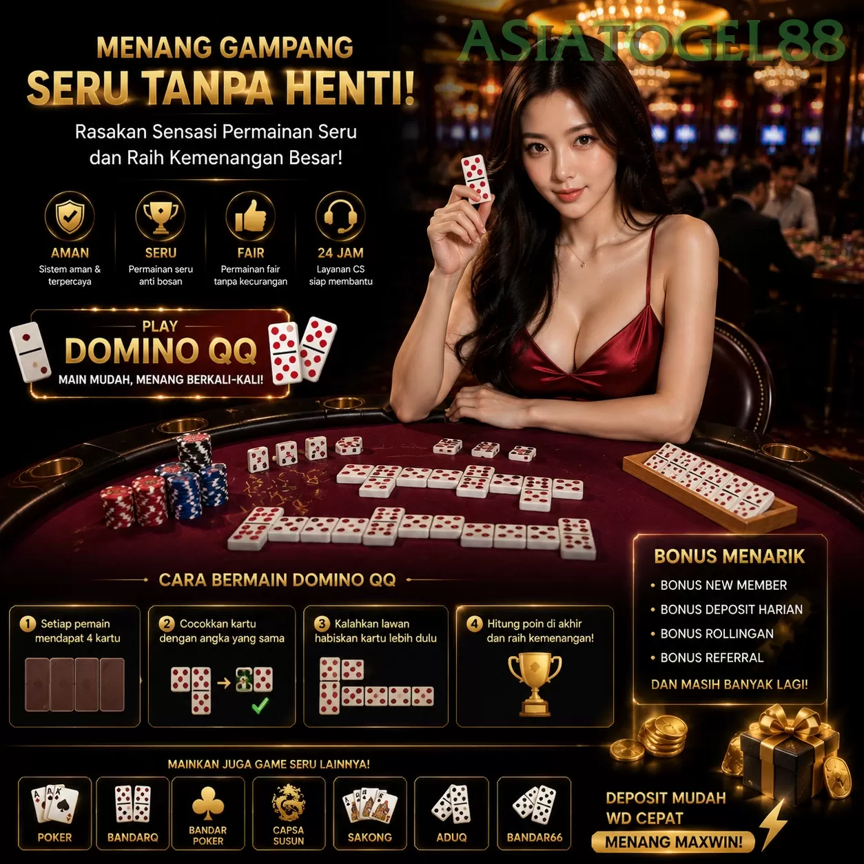Main asiatogel88w Menang Jackpot Besar